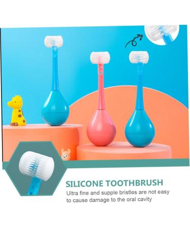 Solustre 2in1 Tumbler Toothbrush for Children - 360 Clean Silicone Design for Ultimate Oral Hygiene - Buy Online on GoSupps.com