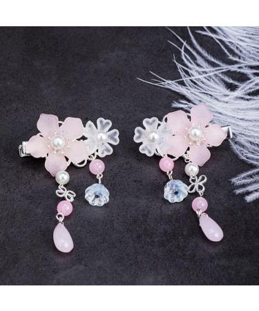 KALLORY 2 Pairs Children's Hair Accessories Tassel Hair Clip for Women Flower Hair Sticks Chinese Tassel Hairpin Vintage Hair Accessories Kids Headwear Bride Chinese Style Metal Japan - Buy Online on GoSupps.com