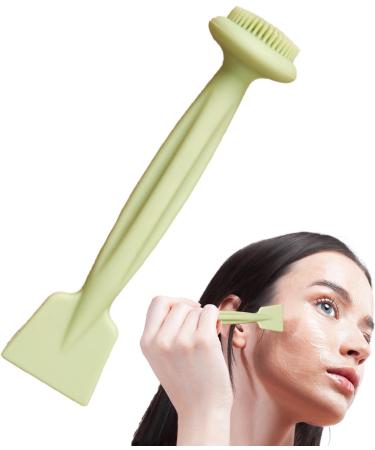 Wpsagek Facial Cleansing Brush | Silicone Face Wash Scrubber | Double Head Silicone Cosmetic Wash Scrubber Face Mud Applicator Scraper for Various Skin Care Products - Buy Online on GoSupps.com