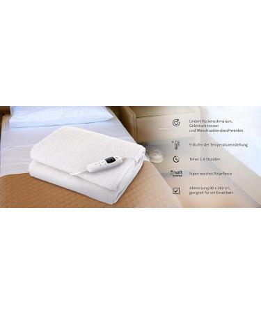 Shawn Electric Blanket | 9 Temperature Levels | 80x160 cm Polar Fleece | 1-9 Hour Timer | International Shipping - Buy Online on GoSupps.com
