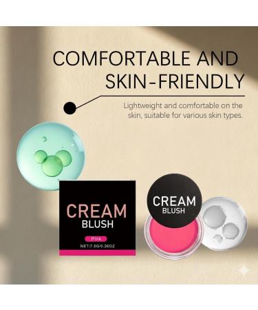  HNYXEQJL Set of 6 versatile cream blushes for makeup and pore contouring waterproof and smudge-proof for long cheeks ideal for everyday use and parties - Buy Online on GoSupps.com