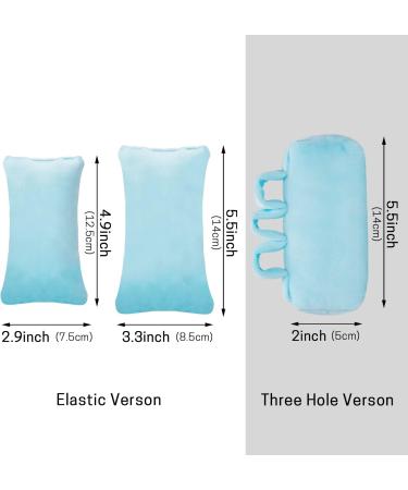 SWISSELITE Hand and Finger Contracture Cushion - Palm Grips for Rehab, Elastic Band & Separator - Airy Blue - Buy Online on GoSupps.com