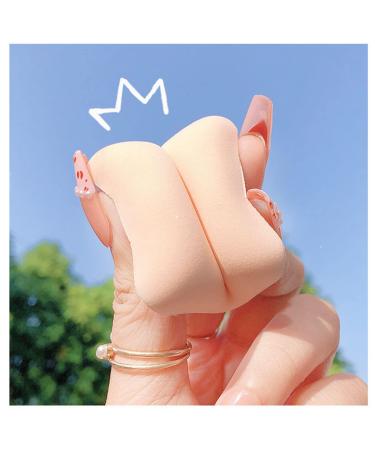 Soft Sponge Prevents Snagging Skin Friendly Powder Puff for Salon Home Travel with Sponge Material and Wide Application (Round (Bagged))