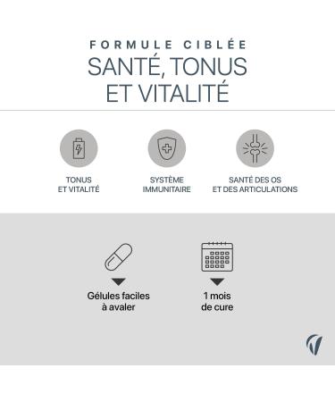 Shilajit 1400mg - Shilajit Pur de l'Himalaya - Hautement dos en Acides Fulviques (50%) et Acides Humiques (12%) - Immunit Energie Articulations - 90 g lules - Vegan - Fabriqu en France - Vitavea - Buy Online on GoSupps.com