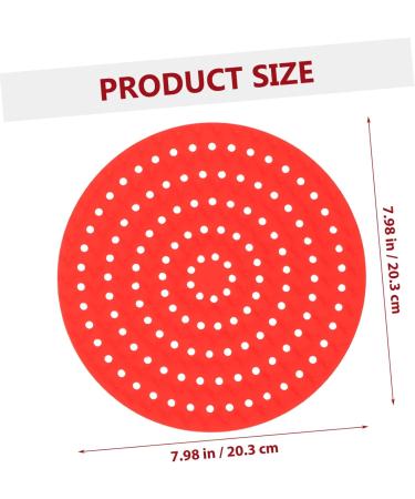 Alipis 2pcs Silicone Fryer Liners Airfryer Kitchen Accessory Non Stick Silicone Liner Air Hole Washable As Shown 20.3X20.3CM - Buy Online on GoSupps.com