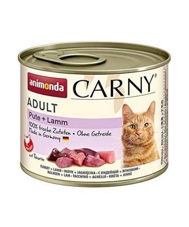 animonda Carny Adult cat food wet food for adult cats turkey + lamb 6 x 200 g turkey + lamb 1 piece (pack of 6)