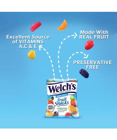 Welch's Fruit Snacks Mixed Fruit & Superfruit Bulk Variety Pack | Individual Single Serve Bags | Pack of 80 x 25 g | Gluten Free | Real Fruits Made | Share Pack | Birthday Pack | Sold by EPL - Buy Online on GoSupps.com