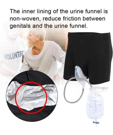 Portable Male Urinal Bag - Elastic Waistband Catheter Holder & Leg Bag for Men - Comfortable & Wearable Urine Collection Device (L - Buy Online on GoSupps.com