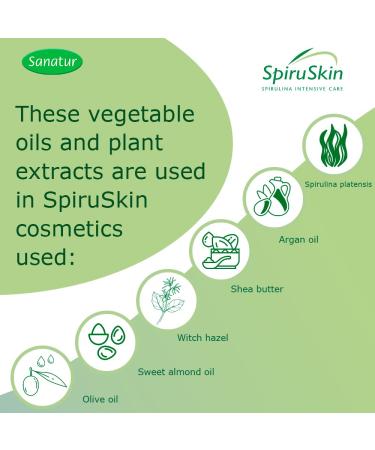 Sanatur SpiruSkin Hand Cream - 50ml Pump Bottle for All Skin Types | Nourishing Moisturizer - Buy Online on GoSupps.com