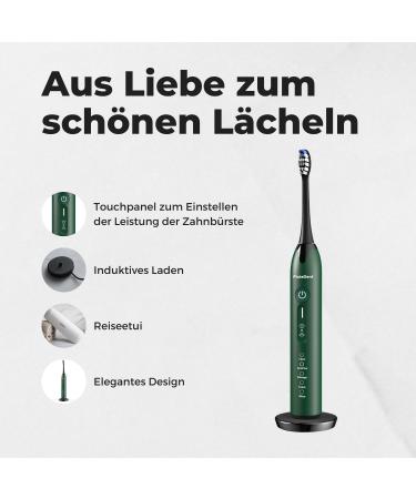 Pixiedent Onyx Electric Toothbrush - 4 Replacement Brushes 5 Modes Timer & Pressure Sensor 96 000 Sonic Movements - International Shipping Available - Buy Online on GoSupps.com