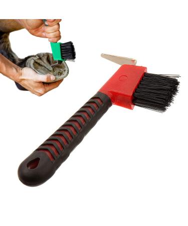 Horse Hoof Pick Brush with Handle Hoofpick Brush Sturdy Horses Hoof Cleaner for Horses Donkey and Goat (Random Colour) - Buy Online on GoSupps.com