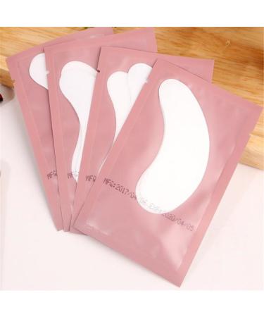 100 Pairs Set Eye Gel Patches Under Eye Pads Lint Free Lash Extension Eye Gel Patches for Eyelash Extension Eye Mask Beauty Tool (pink)