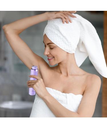 Electric Bikini Trimmer Bikini Trimmer Double Head Cordless Body Hair Personal Hairdresser Facial Remover for Face and Armpit Arm Purple - Buy Online on GoSupps.com