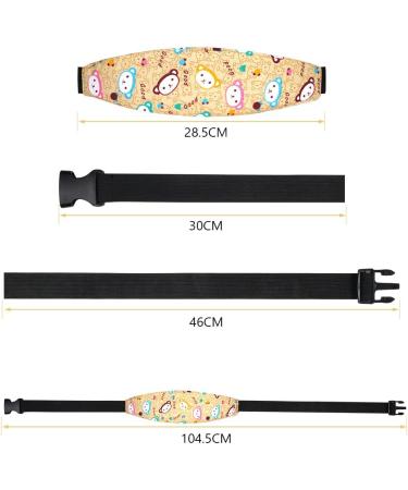 URAQT 2PCS Baby Kids Safety Head Support Hugger Toddler Car Seat Head Strap Nap Aid Holder Belt Neck Protection Belt 2pcs - Letter/Monkey head - Buy Online on GoSupps.com