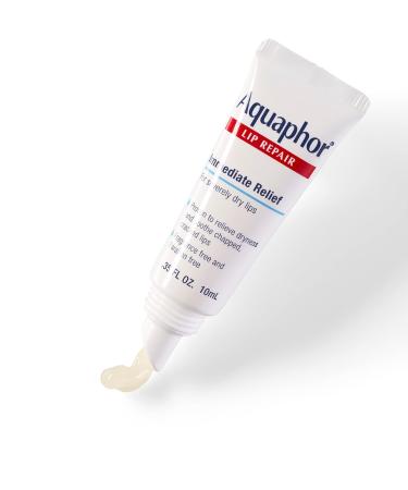Aquaphor Lip Repair Ointment - Long-lasting Moisture to Soothe Dry Chapped Lips - .35 fl. oz. Tube (Pack of 2) 0.35 Fl Oz (Pack of 2) - Buy Online on GoSupps.com