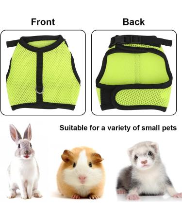 Rabbit Harness Leash Cat Harness and Lead Set Puppy Harness and Lead Set Adjustable Bunny Vests for Small Animal Pets Kittens Guinea Pig Hamster Ferrets Rats Walking (Size:M) - Buy Online on GoSupps.com