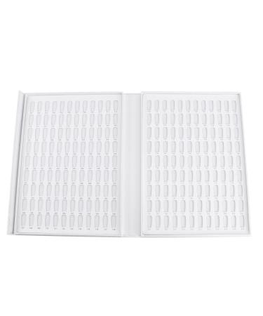 FOMIYES 216 nail color card nail polish card nail color book display board display card white
