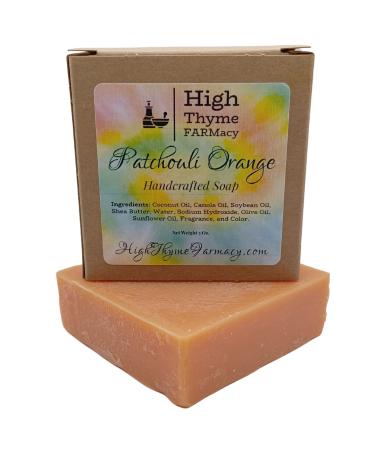 Patchouli Orange Soap for Men - Handcrafted 5oz Natural Bar Soap with Essential Oils - Aromatic & Refreshing Men's Soap - Buy Online on GoSupps.com