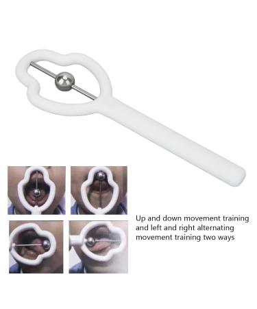 White Tongue Tip Exerciser - Enhance Oral Muscle Strength | Tongue Training Device for Kids & Adults - Buy Online on GoSupps.com