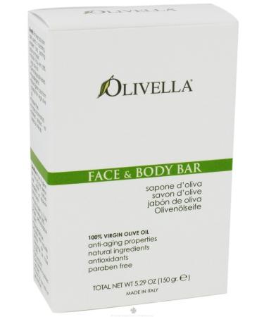 Olivella Virgin Olive Oil Face and Body Bar Soap - 5.29 Oz (Image may vary)