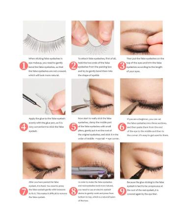 Allbestaye 5 Pairs Colorful Handmade False Eyelashes - Green Purple Brown for Party Makeup - Buy Online on GoSupps.com