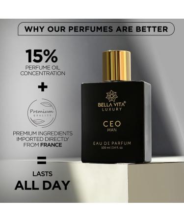 Long Lasting Luxury Perfume for men - MAN Eau De Parfum with Lemon Lavender Tonka & Agarwood |15% Perfume Oil Concentration | Gift for men | 3.3 Fl.oz Luxury EDP Fragrance Scent 100 Ml - Buy Online on GoSupps.com