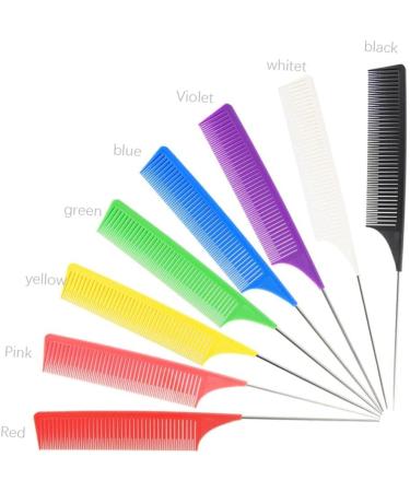 Zalati Metal Rat Tail Comb - Heat Resistant Highlight Foiling Weaving Comb for Hair Salon and Barbershop - Buy Online on GoSupps.com