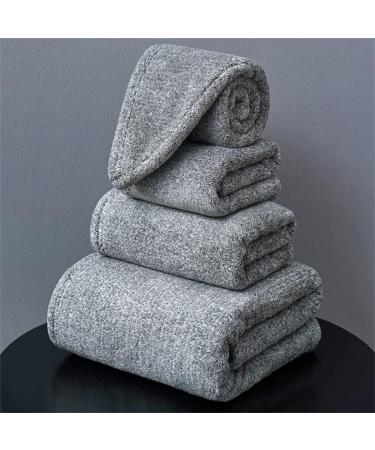 Premium Fast-Dry Bath Towel Set for Men & Women | Thick Absorbent 4-Piece Towels - Perfect for Home & Travel - Buy Online on GoSupps.com