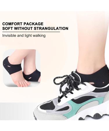 Yiida Moisturizing Gel Socks for Cracked Heels - Toe-Free Spa Socks for Pain Relief in Plantar Fasciitis & Heel Spurs - Buy Online on GoSupps.com