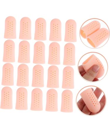 Healvian Silicone Finger Cot Toe Protector - 20pcs Anti-wear Sleeves for Corns & Blisters - Buy Online on GoSupps.com