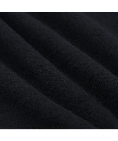 Kids Black Sweatshirt | Long Sleeve Crewneck Pullover for Boys & Girls | Fleece Lined Tops 6M-7Y | Size 9-12 Months - Buy Online on GoSupps.com