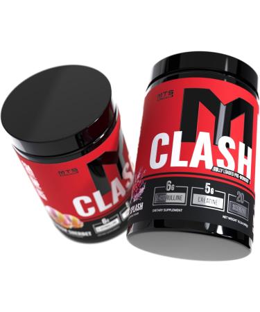 MTS Nutrition Clash Pre Workout Powder Grape Splash - Pre Workout Energy with Creatine + 250mg Caffeine and Beta-Alanine Performance Blend - Powered with VitaCholine - 20-40 Servings - Buy Online on GoSupps.com