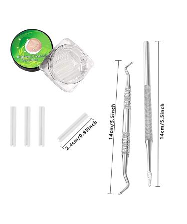 Ingrown Toenail Correction Treatment Kit - 30PCS Corrector Strips Brace Pedicure Tool Patch with 2PCS Lifter and File - Silver, 32pcs - Buy Online on GoSupps.com