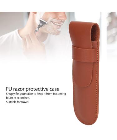 PU Razor Protective Case - Vintage Portable Shaving Trimmer Bag for Travel & Outdoor Use - Buy Online on GoSupps.com