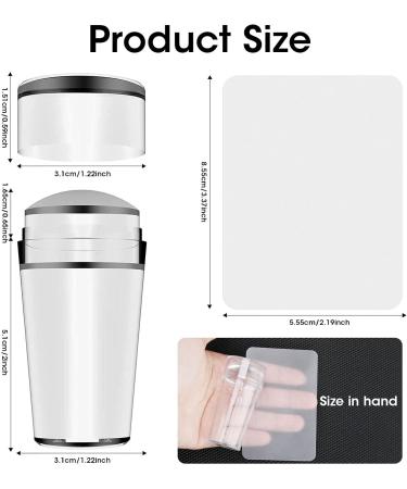 Silicone Nail Art Stamper Clear Jelly Kit - Stamping Tools for DIY French Tip Nails - Buy Online on GoSupps.com