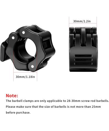 Varhhuxha Dumbbell Closure & Barbell Clamps - Quick Lock Collar Clips for Weightlifting & Fitness - 4 Pack - Buy Online on GoSupps.com