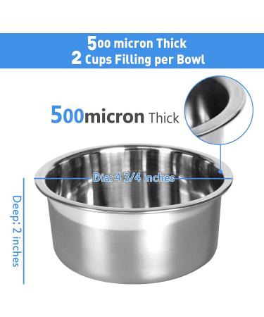 2 Pack Kennel Water Bowl for Cats & Small Dogs - No Spill Hanging Crate Bowl - 2 Cups (16oz) Feeder - Buy Online on GoSupps.com