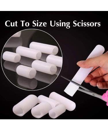 Hellcup Gel Toe Caps - Sleeve Protectors for Hammer Toes, Bunion, Corns, Calluses & Blisters - 4.3'' Small and Large (5 Pack) - Silicone Finger Protectors - Buy Online on GoSupps.com