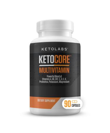 Ketocore Keto Vitamins | Keto Multivitamin for Men & Women | Keto Supplements & Carnivore Diet Supplements, Keto Friendly Multivitamin | No Keto Flu | Rich in Magnesium & Potassium | 90 Capsules 90 Count (Pack of 1)