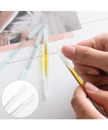 12 Pcs Glass Cuticle Pusher and Remover Tool Ends Manicure Cuticle Stick Nail Crystal Cuticle Pusher - Buy Online on GoSupps.com