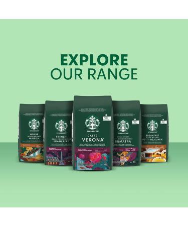 Starbucks Caff Verona Dark Roast Whole Bean Coffee 340g Bag (Pack of 6) Verona 340 g (Pack of 6) - Buy Online on GoSupps.com