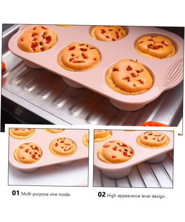 Zerodeko 1pc Cake Mold Silicone Molds Rubber Cookie Candy Cooking Fondant Pastel Paper Cups Baking Mold Epoxy 30x20.5cm Pink - Buy Online on GoSupps.com