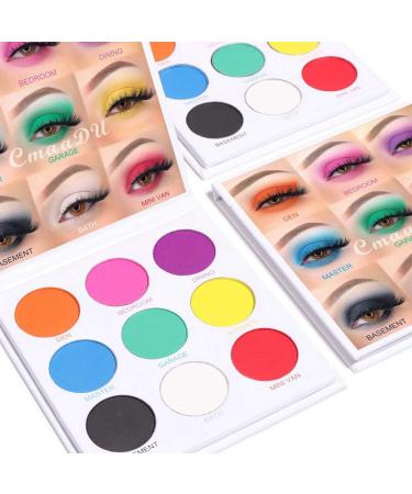 Rainbow Eyeshadow Palette - High Pigmented Colorful Eyeshadow Palette Black Red Blue Matte Eyeshadow Palette Professional Eyeshadow Cruelty-free Makeup Palette - Buy Online on GoSupps.com
