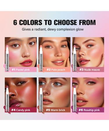  SONGVISON Liquid blush cream blush stick - Creamy makeup for lips and cheeks buildable skin tone with a rosy glow vegan and lightweight formula for all-day wear - Buy Online on GoSupps.com