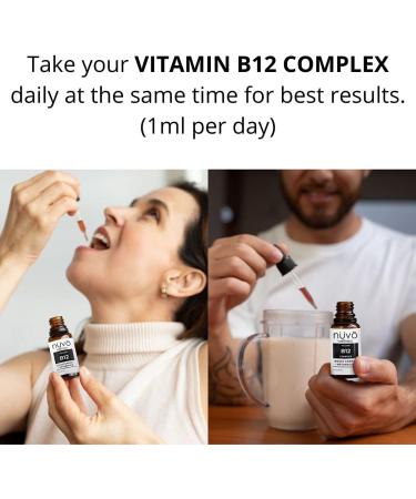 NUVO WELLNESS ESSENTIALS Vitamin B12 Sublingual Liquid Drops - Vegan Vitamins Sugar Free - Boost Energy and Metabolism Level - Sublingual Fast Absorption - Made in USA - Buy Online on GoSupps.com