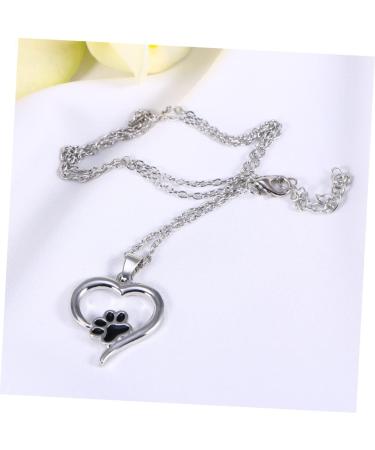 Toddmomy Sterling Silver Dog Necklace with Paw Print - Pet Trailer Charm Jewelry - Buy Online on GoSupps.com