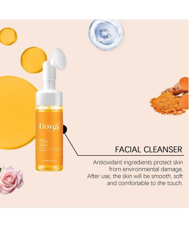 Turmeric Glow Scrub Face Wash - 100ml | Brightening Cleanser for All Skin Types with Brush | Women s Skincare - Buy Online on GoSupps.com