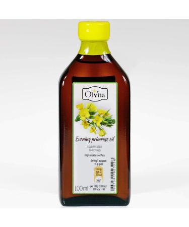 Evening primrose oil cold pressed raw 100ml OLVITA