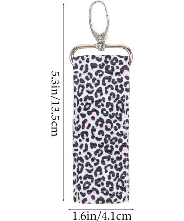BESPORTBLE 2pcs Leopard Lip Balm Chapstick Pouch Keychain - Lipstick Holder Key Ring Bag Set - Buy Online on GoSupps.com