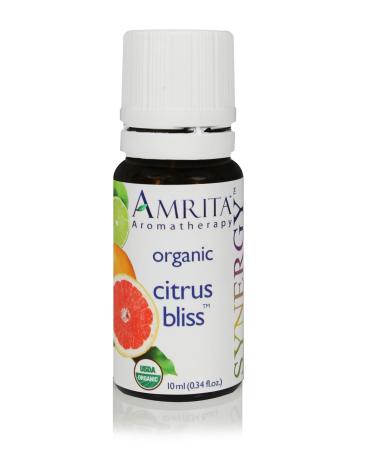 AMRITA Aromatherapy: Citrus Bliss Synergy Blend Tangerine - Organic Essential Oil Blend of Distilled Lime Pink Grapefruit Bergamot Lemon Tangerine & Neroli Size: 60ML